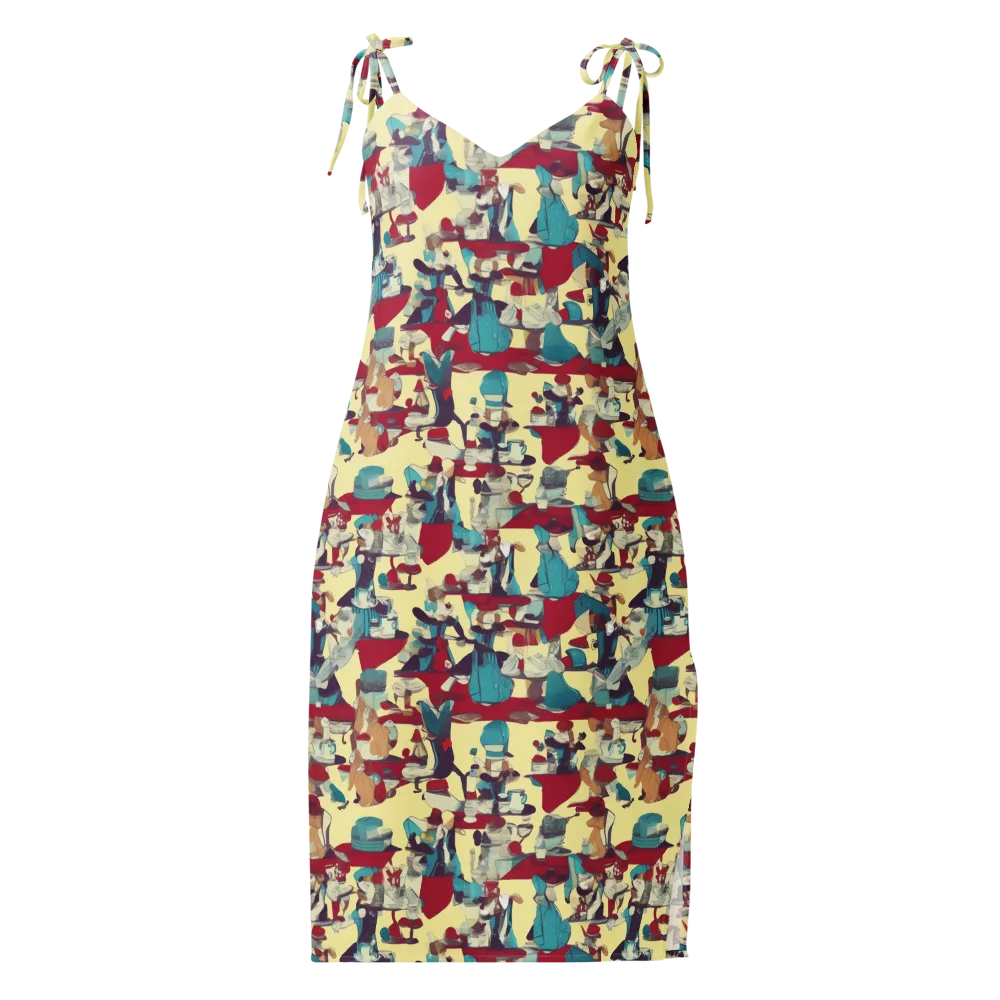 Crimson Tea Salon on Slip Dress — Front