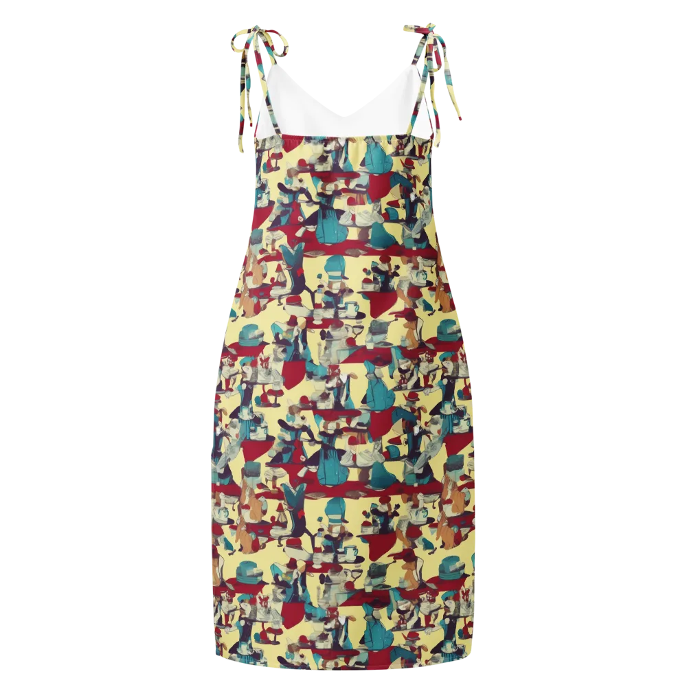 Crimson Tea Salon on Slip Dress — Back