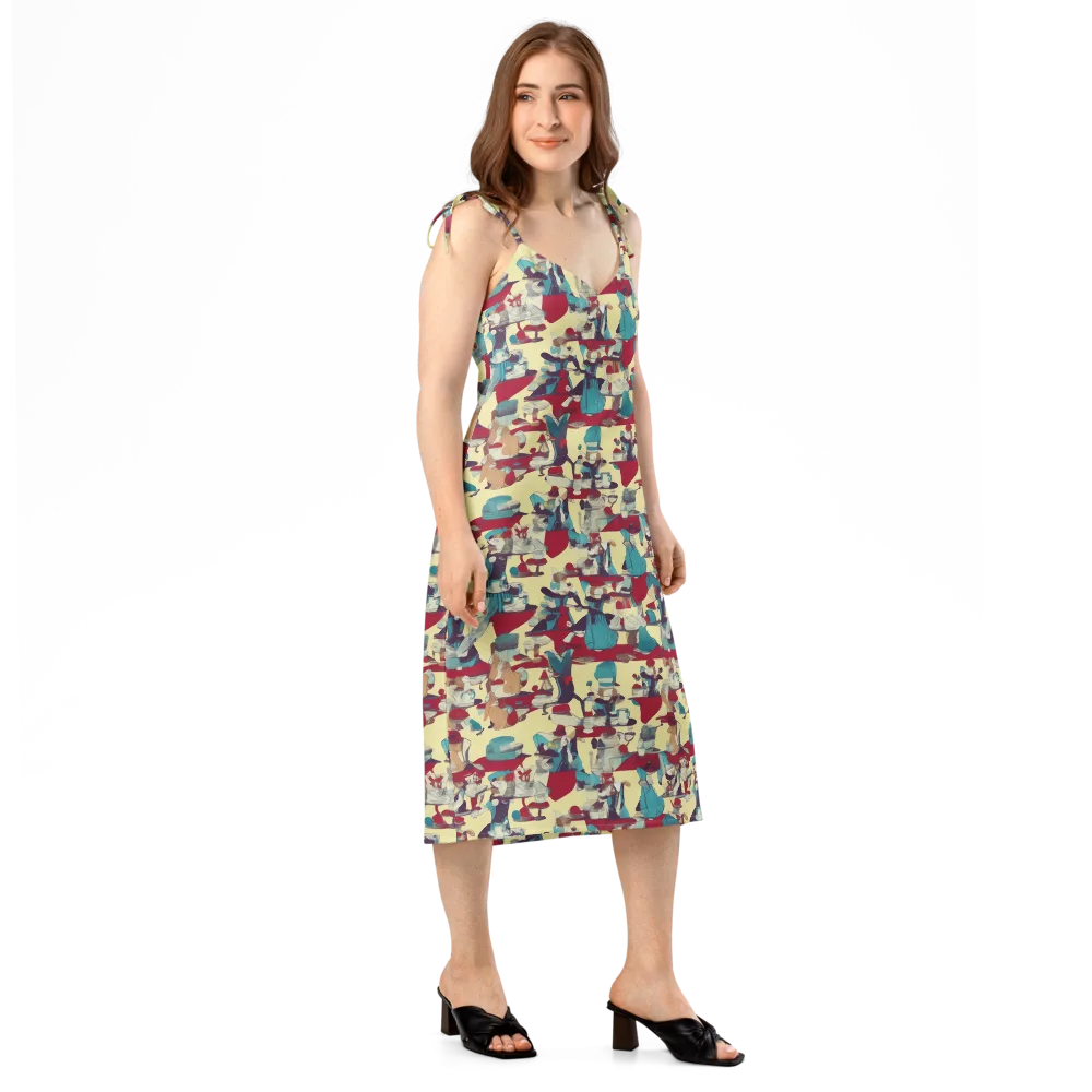 Crimson Tea Salon on Slip Dress — Right Front