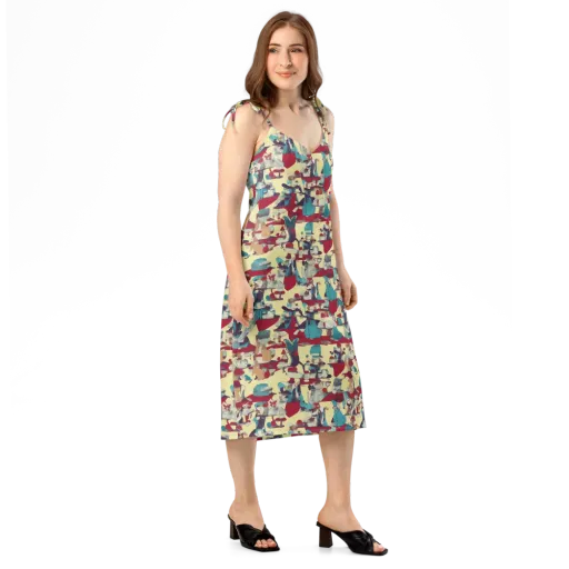 Crimson Tea Salon on a Slip Dress