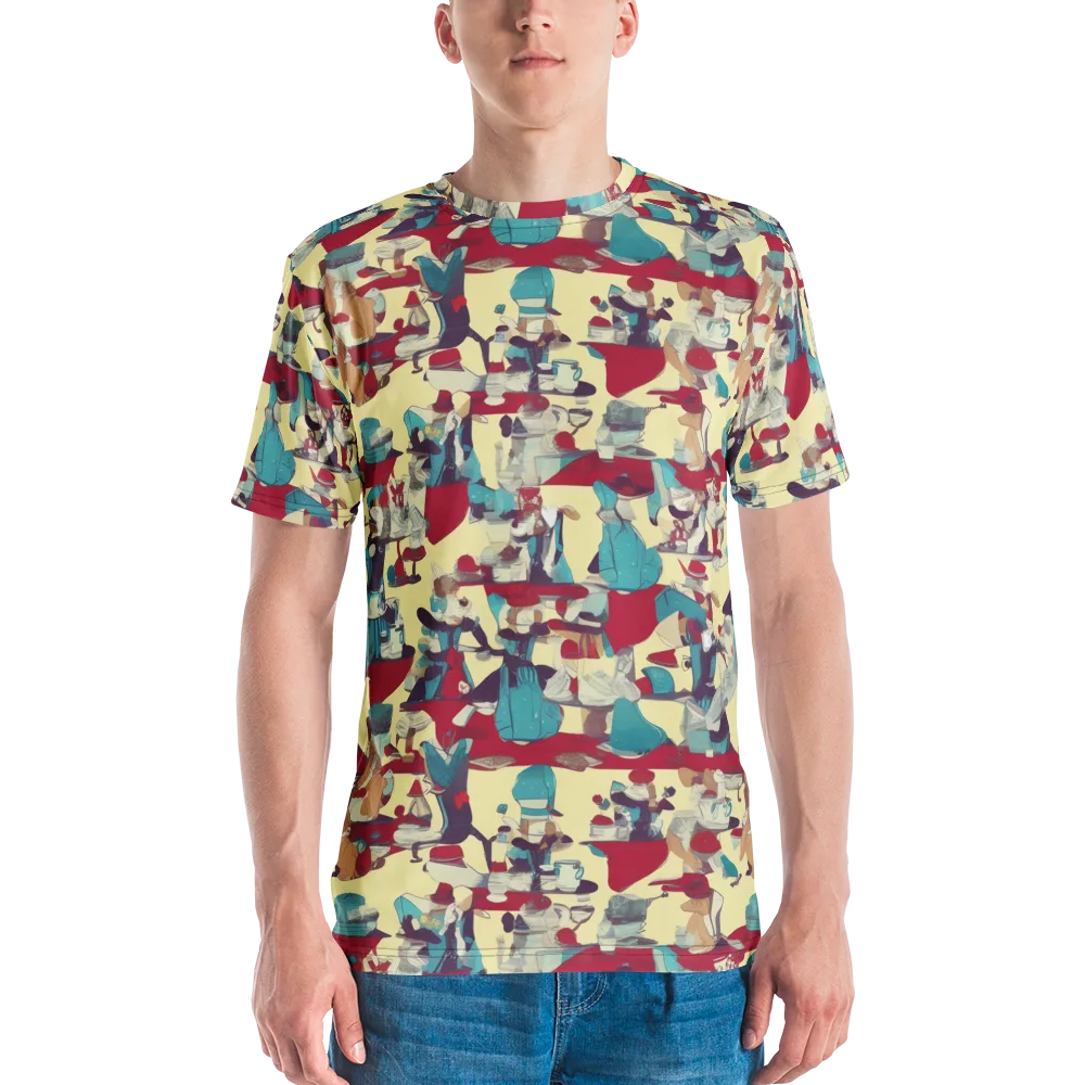 Crimson Tea Salon on Men's Crew Neck T-Shirt — Front
