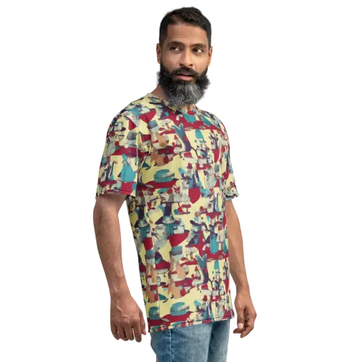 Crimson Tea Salon on a Men's Crew Neck T-Shirt