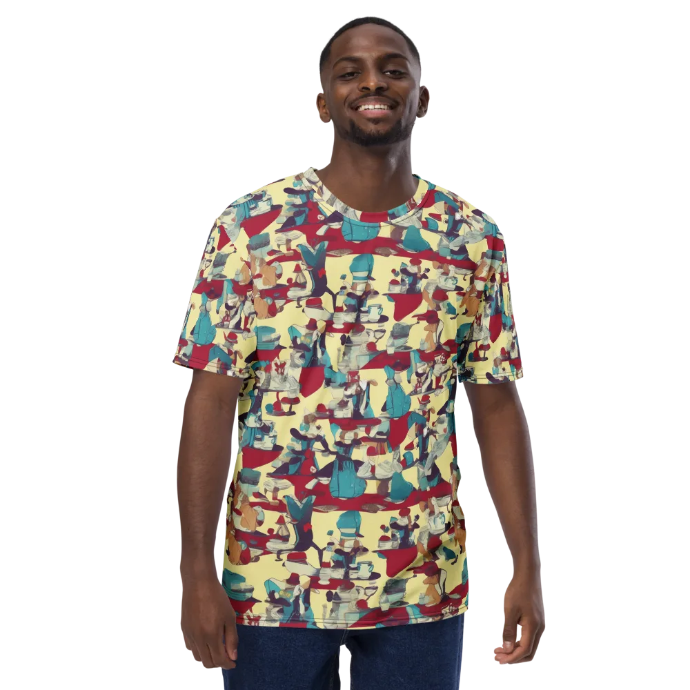 Crimson Tea Salon on Men's Crew Neck T-Shirt — Front