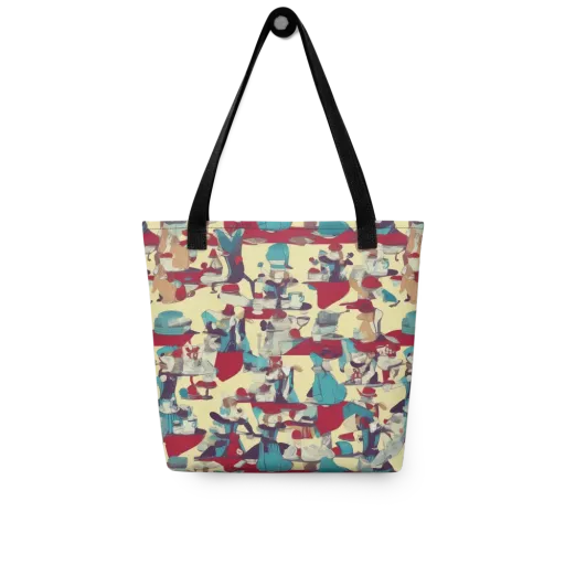 Crimson Tea Salon on a Tote Bag