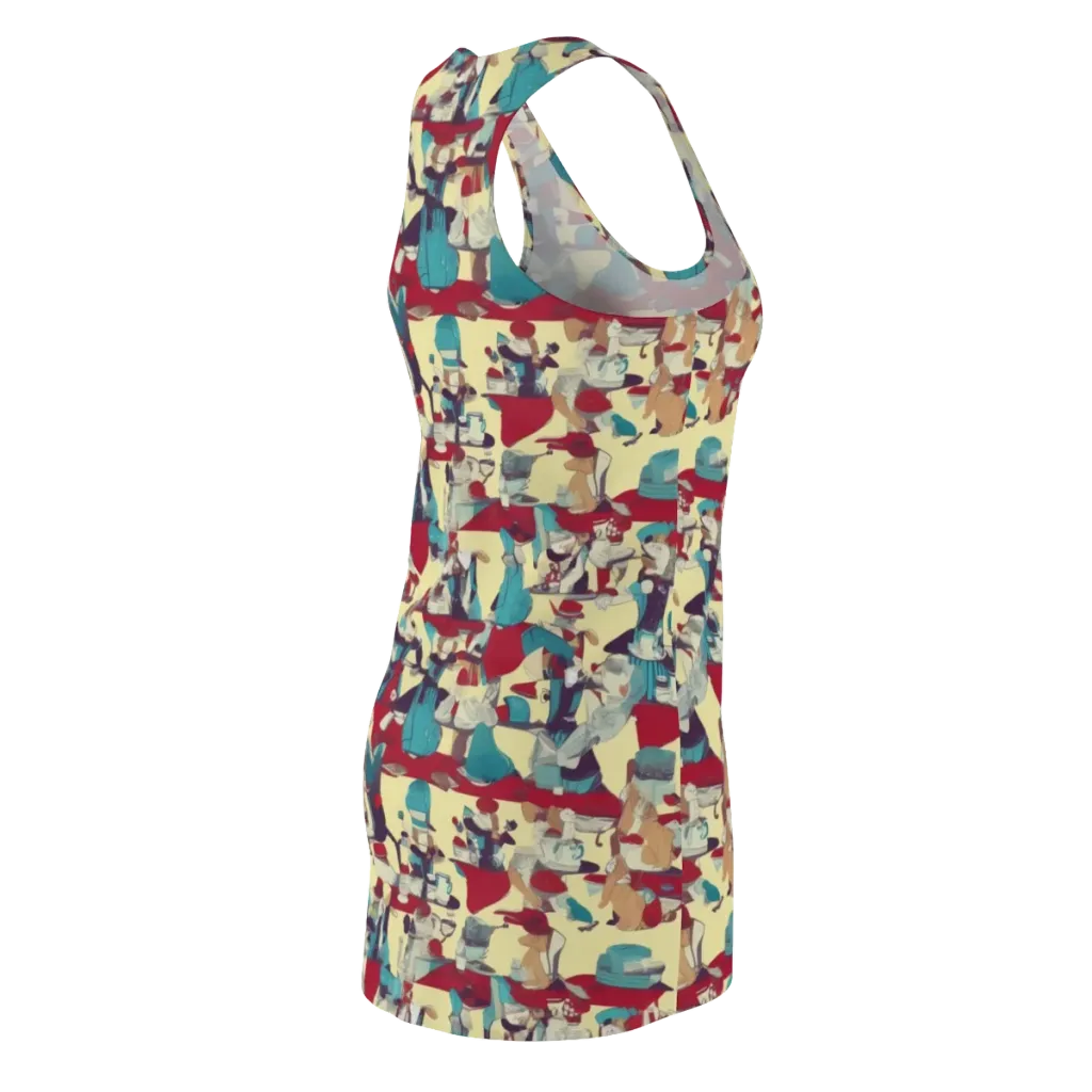 Crimson Tea Salon on Racerback Dress — Back Side