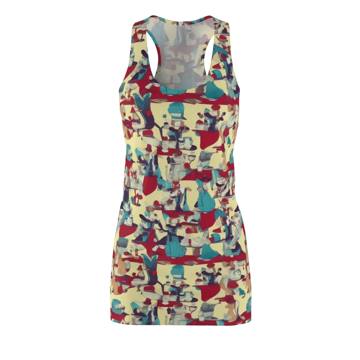 Crimson Tea Salon on Racerback Dress — Front