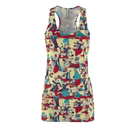 Crimson Tea Salon on a Racerback Dress