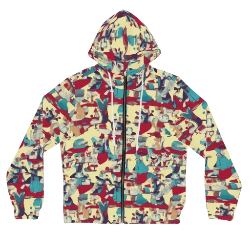 Crimson Tea Salon on a Women's Full-Zip Hoodie