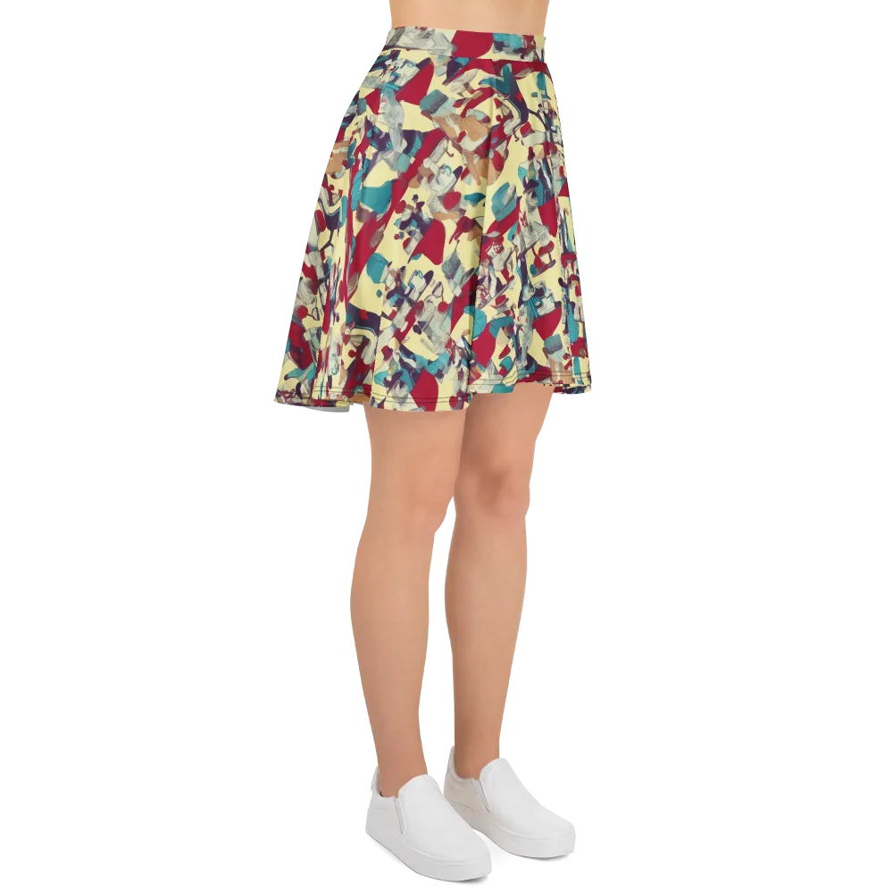 Crimson Tea Salon on Skater Skirt — Right