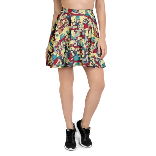 Crimson Tea Salon on a Skater Skirt