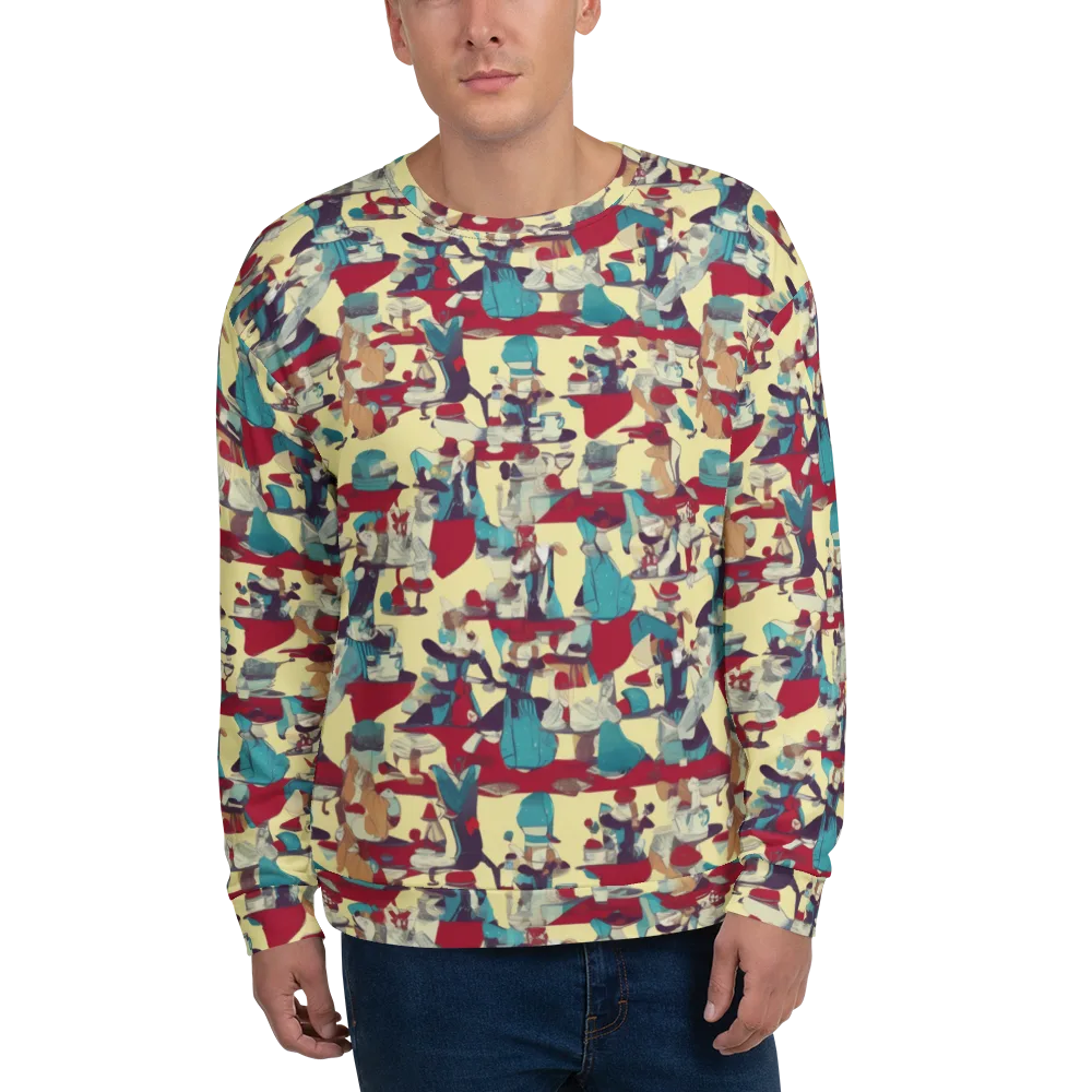 Crimson Tea Salon on Sweatshirt — Front