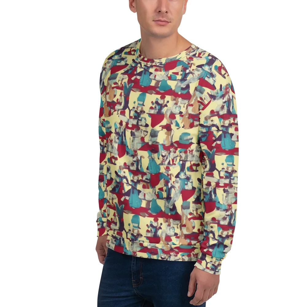 Crimson Tea Salon on Sweatshirt — Left Front