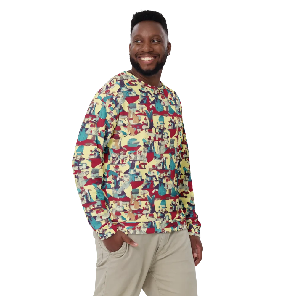 Crimson Tea Salon on Sweatshirt — Front