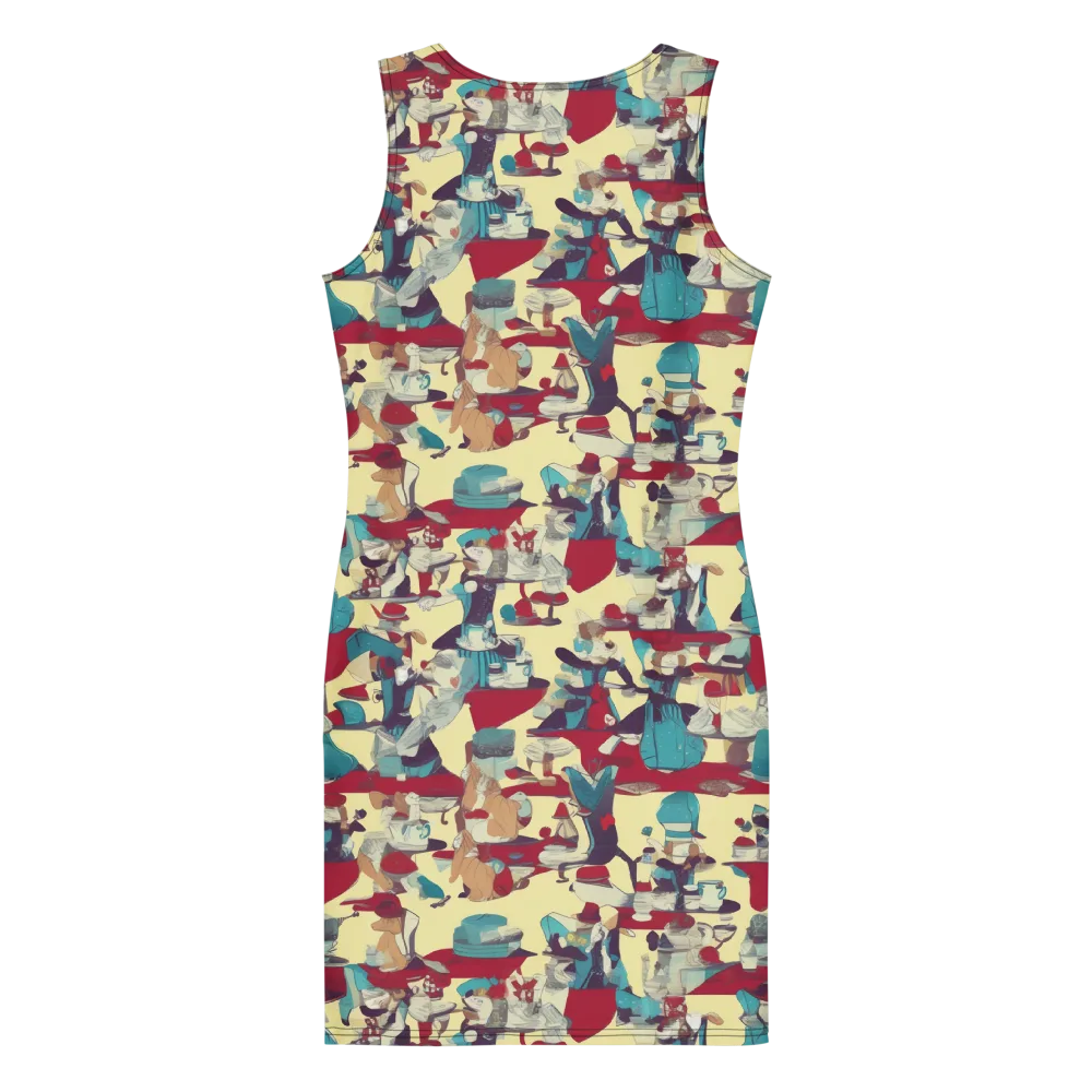 Crimson Tea Salon on Bodycon Dress — Back