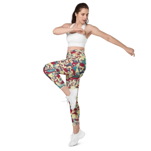 Crimson Tea Salon on a Leggings with Pockets