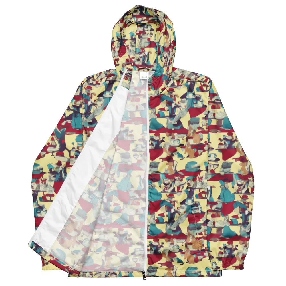 Crimson Tea Salon on Men's Windbreaker — Front