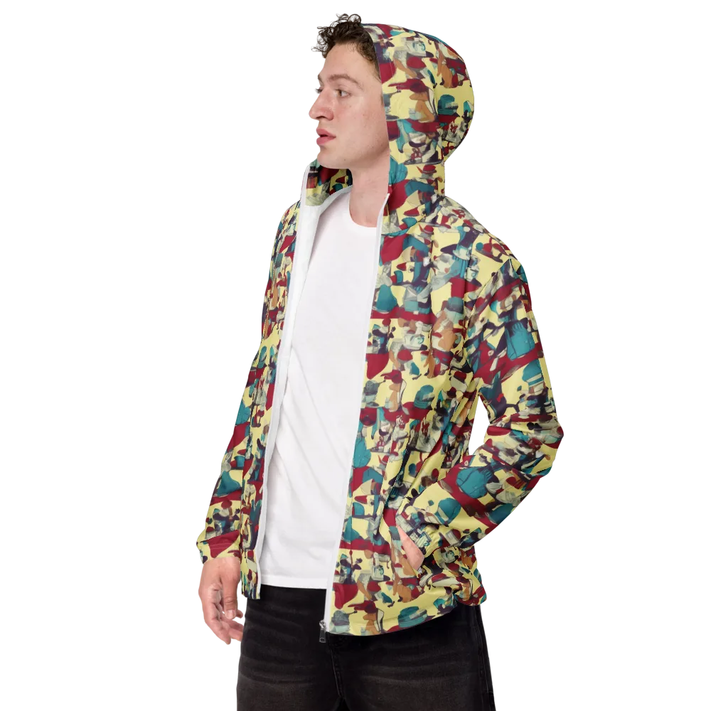 Crimson Tea Salon on Men's Windbreaker — Left Front
