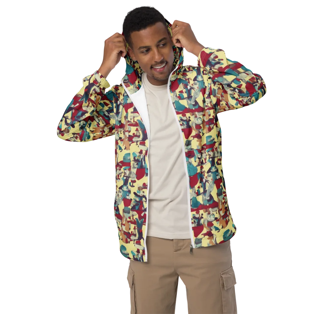 Crimson Tea Salon on Men's Windbreaker — Front