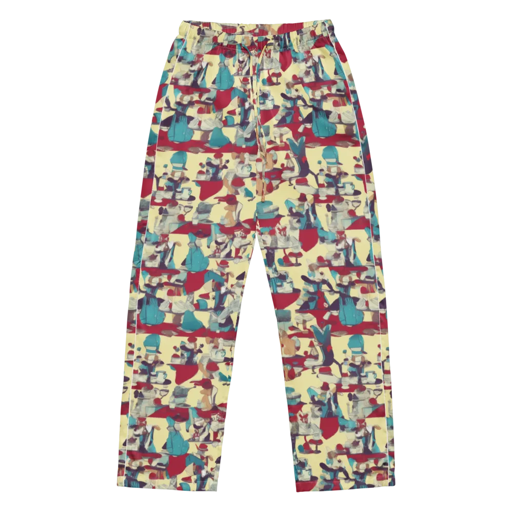 Crimson Tea Salon on Women's Pajama Pants — Front
