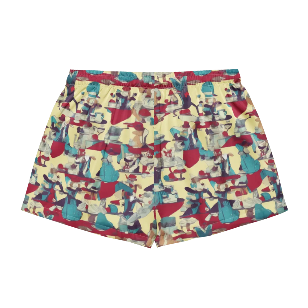 Crimson Tea Salon on Women's Pajama Shorts — Back