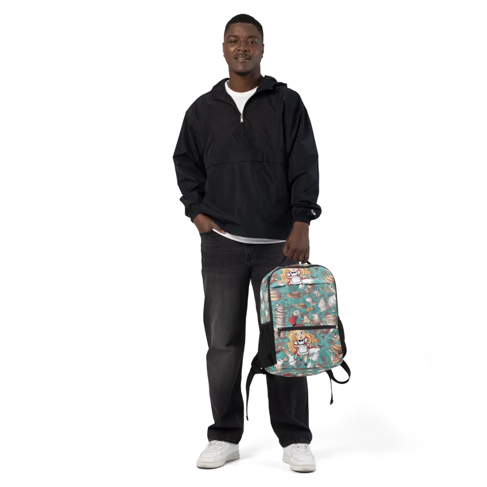 Wonderland Tea Party on Utility Backpack — Front