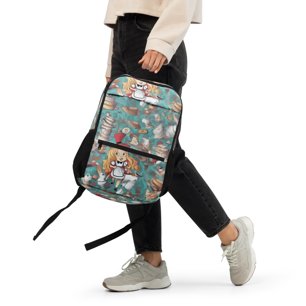 Wonderland Tea Party on Utility Backpack — Front