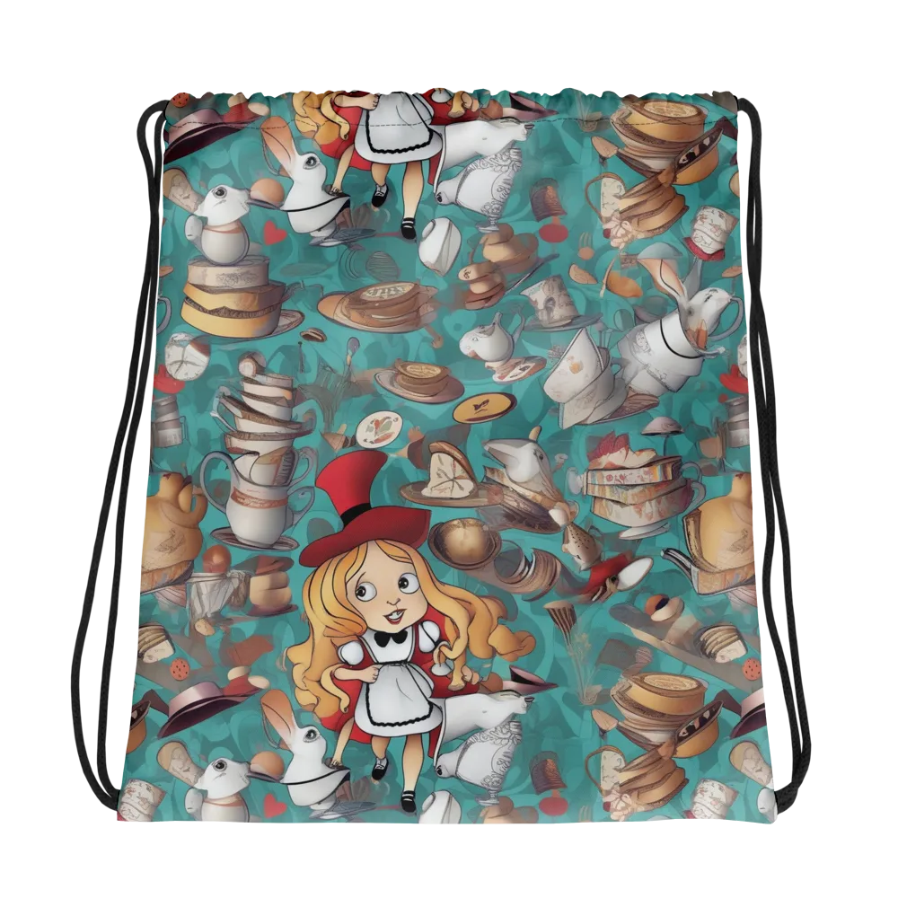 Wonderland Tea Party on Drawstring Bag — Photo