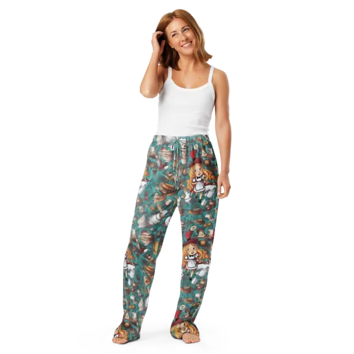 Wonderland Tea Party on a Women's Pajama Pants