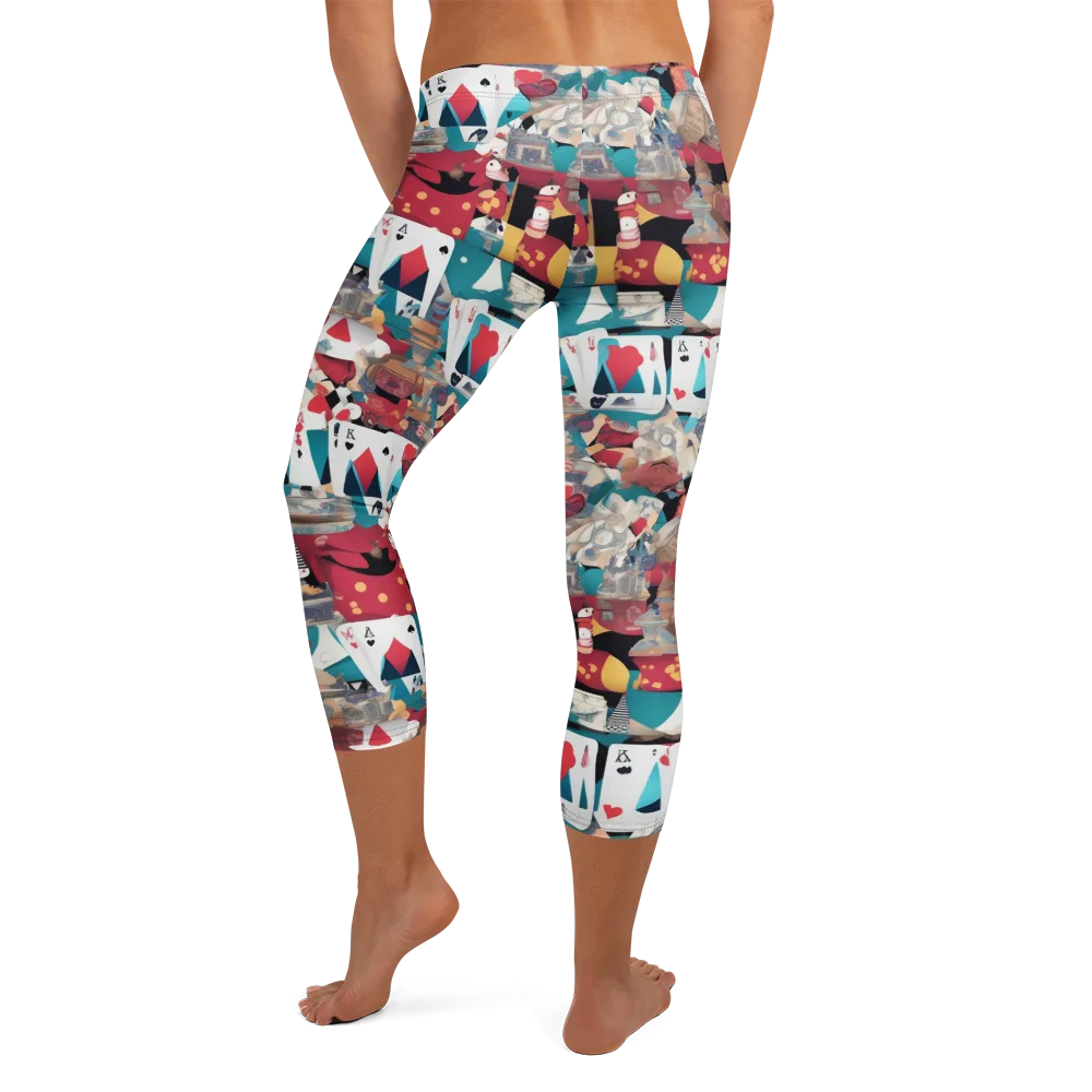 Carnival Solitaire on Capri Leggings — Back
