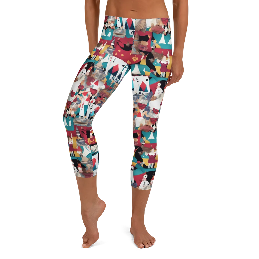 Carnival Solitaire on Capri Leggings — Front