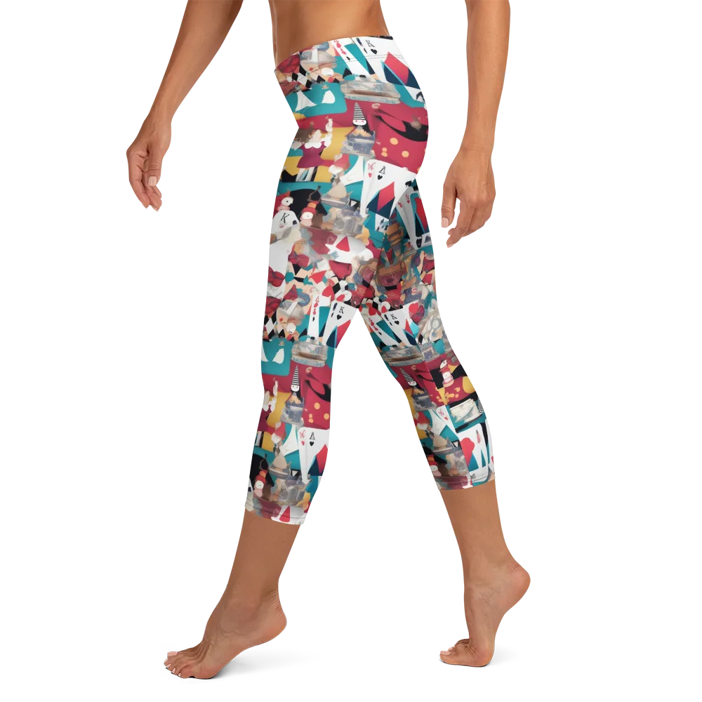 Carnival Solitaire on Capri Leggings — Left