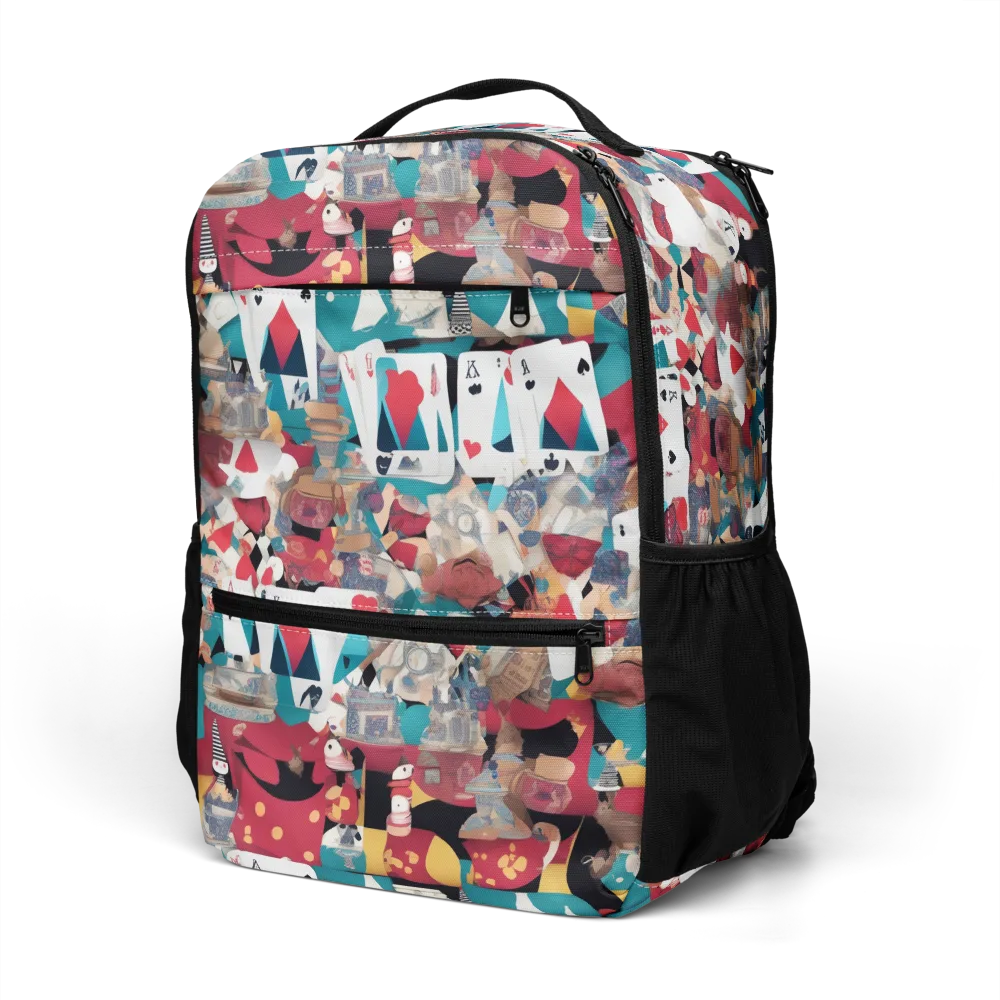 Carnival Solitaire on Utility Backpack — Left Front