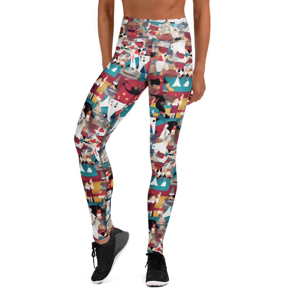 Carnival Solitaire on Yoga Leggings — Front