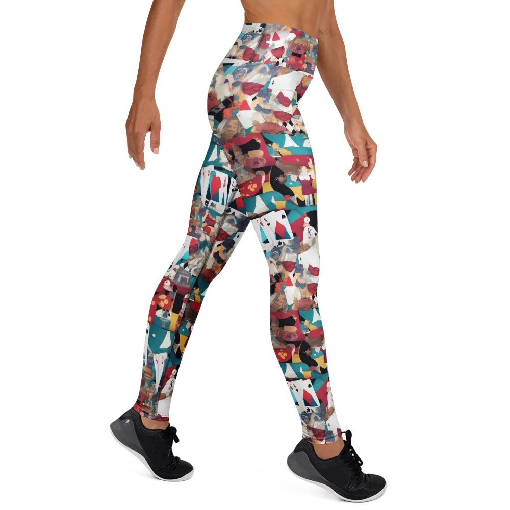 Carnival Solitaire on Yoga Leggings — Right