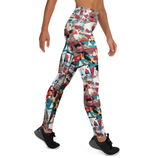 Carnival Solitaire on a Yoga Leggings