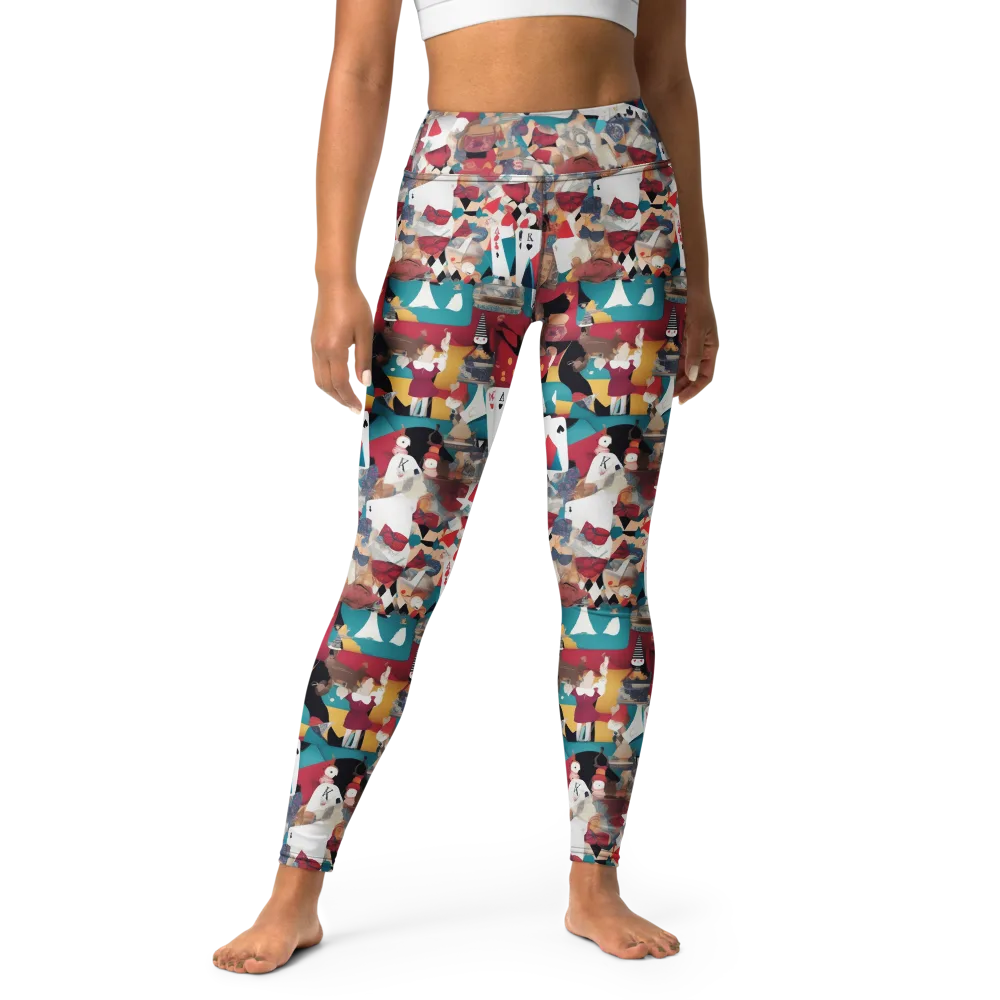 Carnival Solitaire on Yoga Leggings — Front