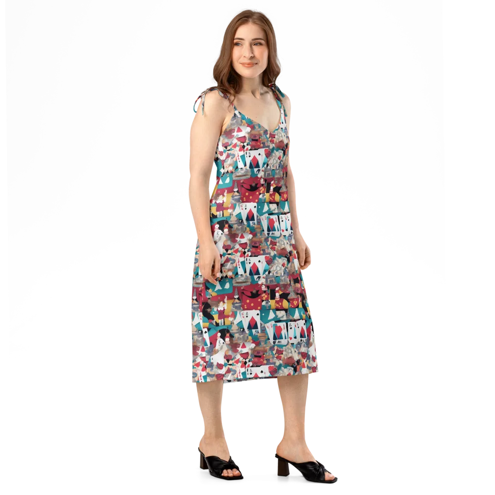 Carnival Solitaire on Slip Dress — Right Front