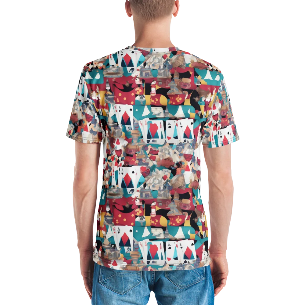 Carnival Solitaire on Men's Crew Neck T-Shirt — Back