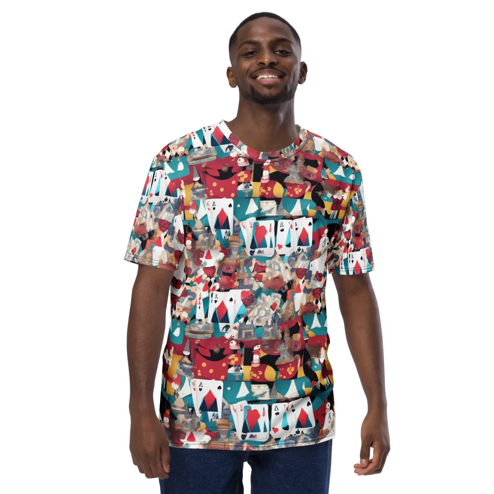 Carnival Solitaire on Men's Crew Neck T-Shirt — Front