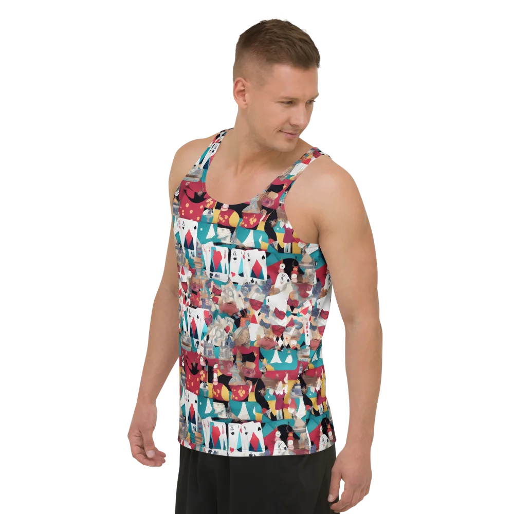 Carnival Solitaire on Men's Tank Top — Left Front
