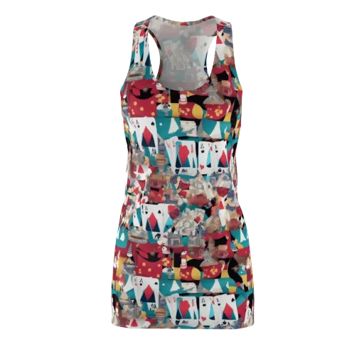 Carnival Solitaire on a Racerback Dress