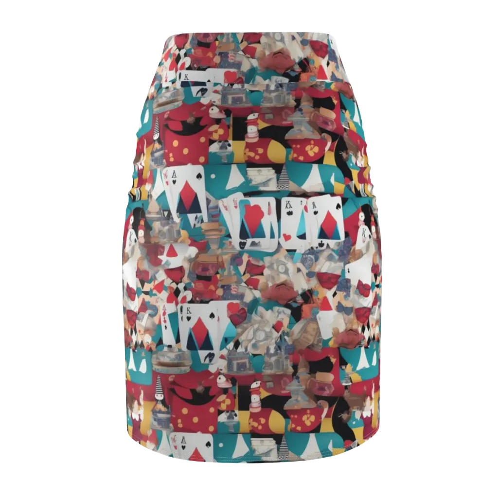 Carnival Solitaire on Pencil Skirt — Back