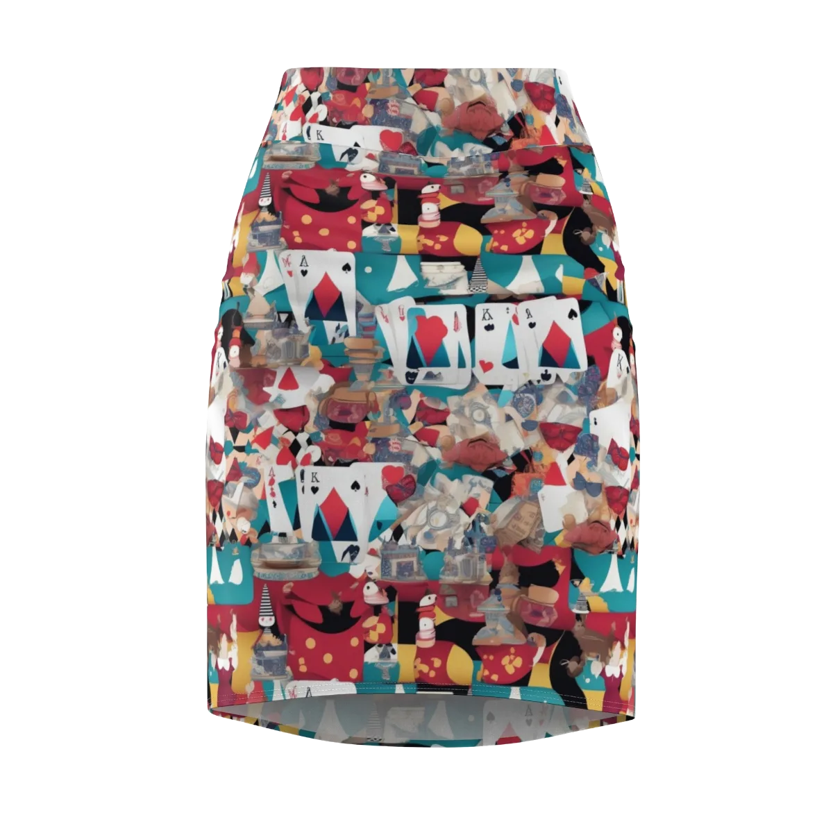 Carnival Solitaire on Pencil Skirt — Front