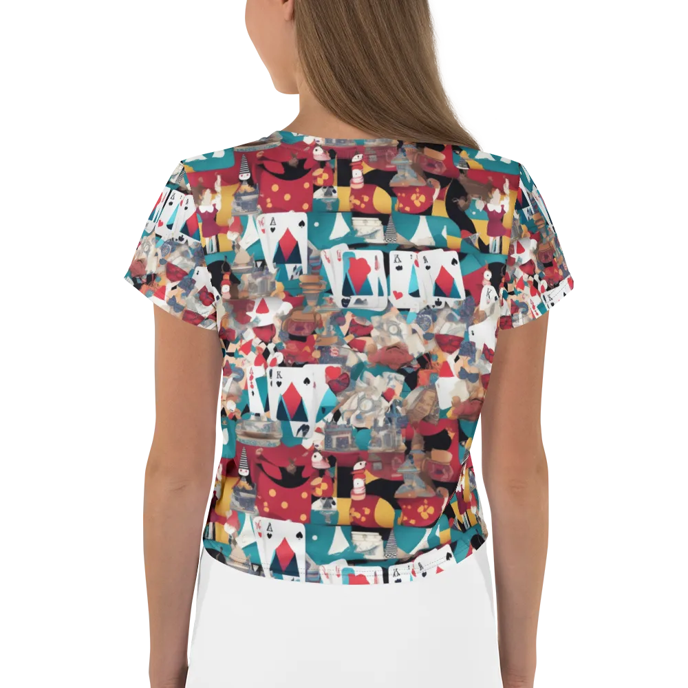Carnival Solitaire on Crop Tee — Back