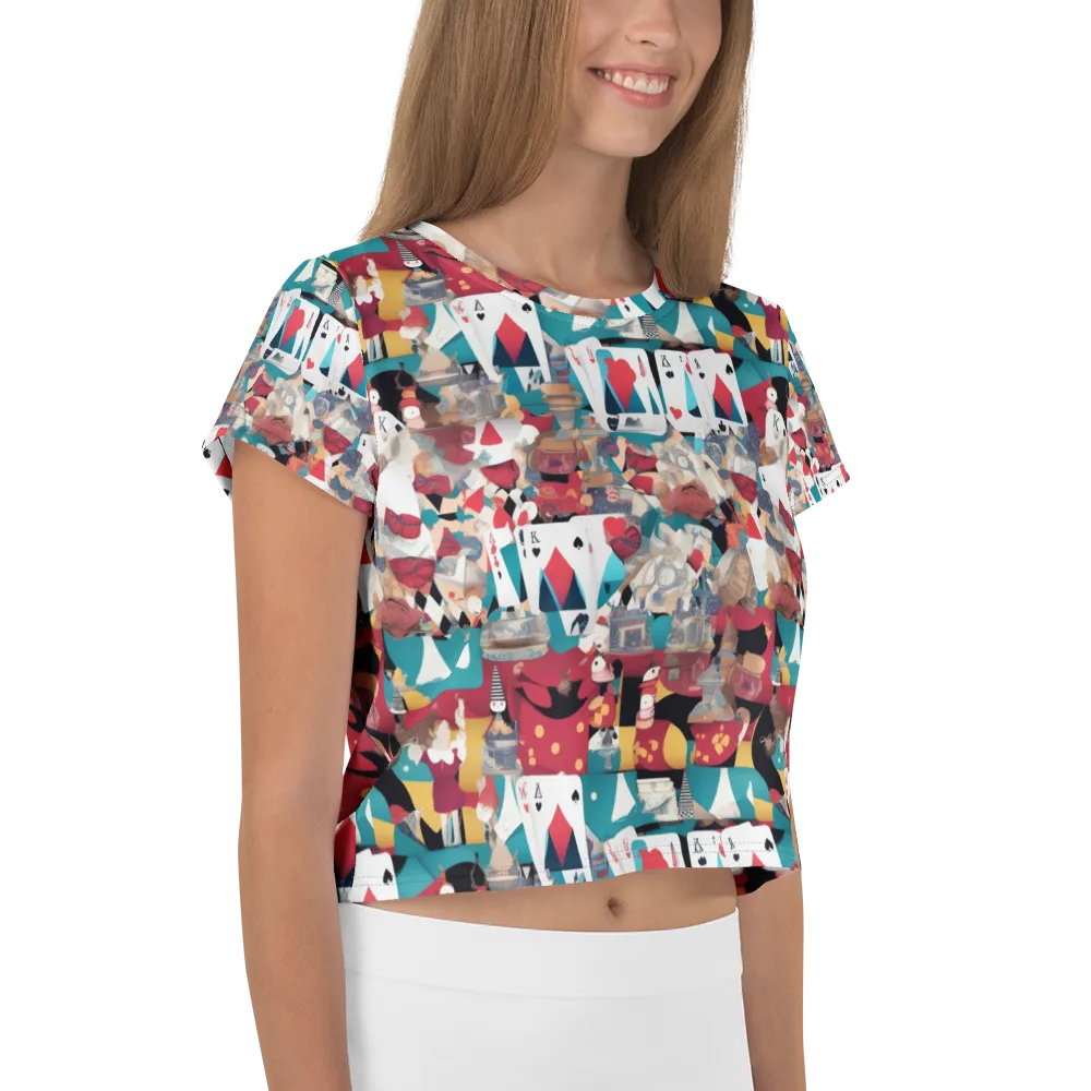 Carnival Solitaire on Crop Tee — Right