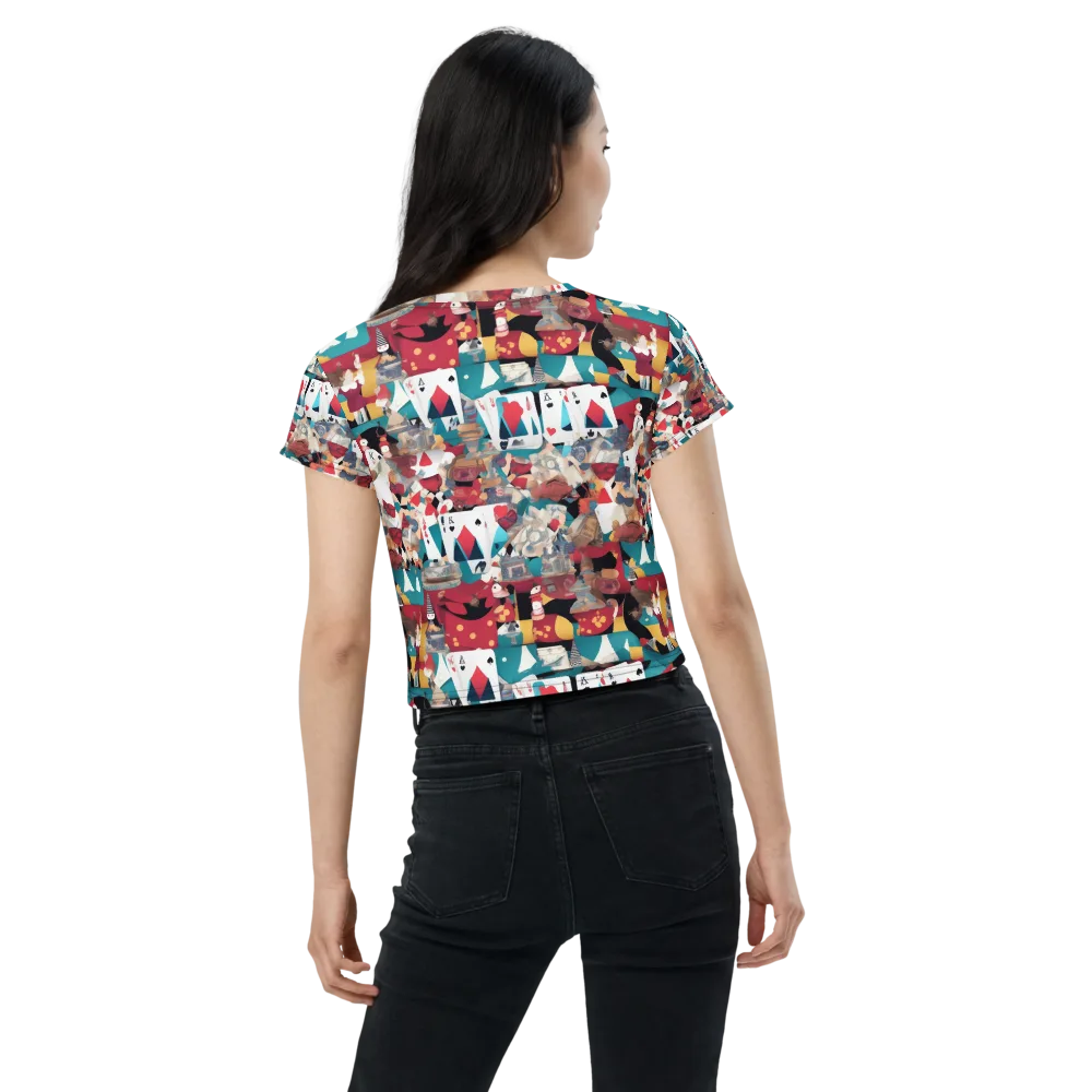 Carnival Solitaire on Crop Tee — Back