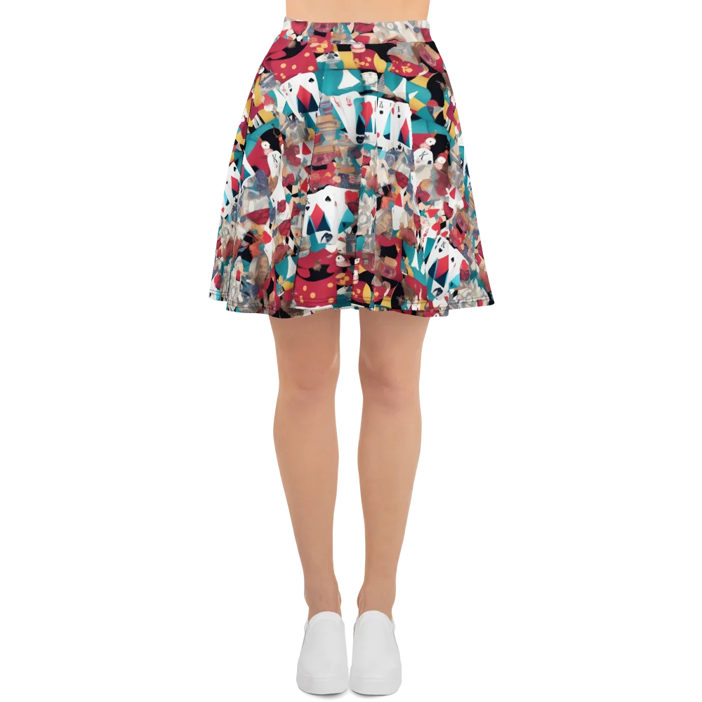 Carnival Solitaire on Skater Skirt — Front