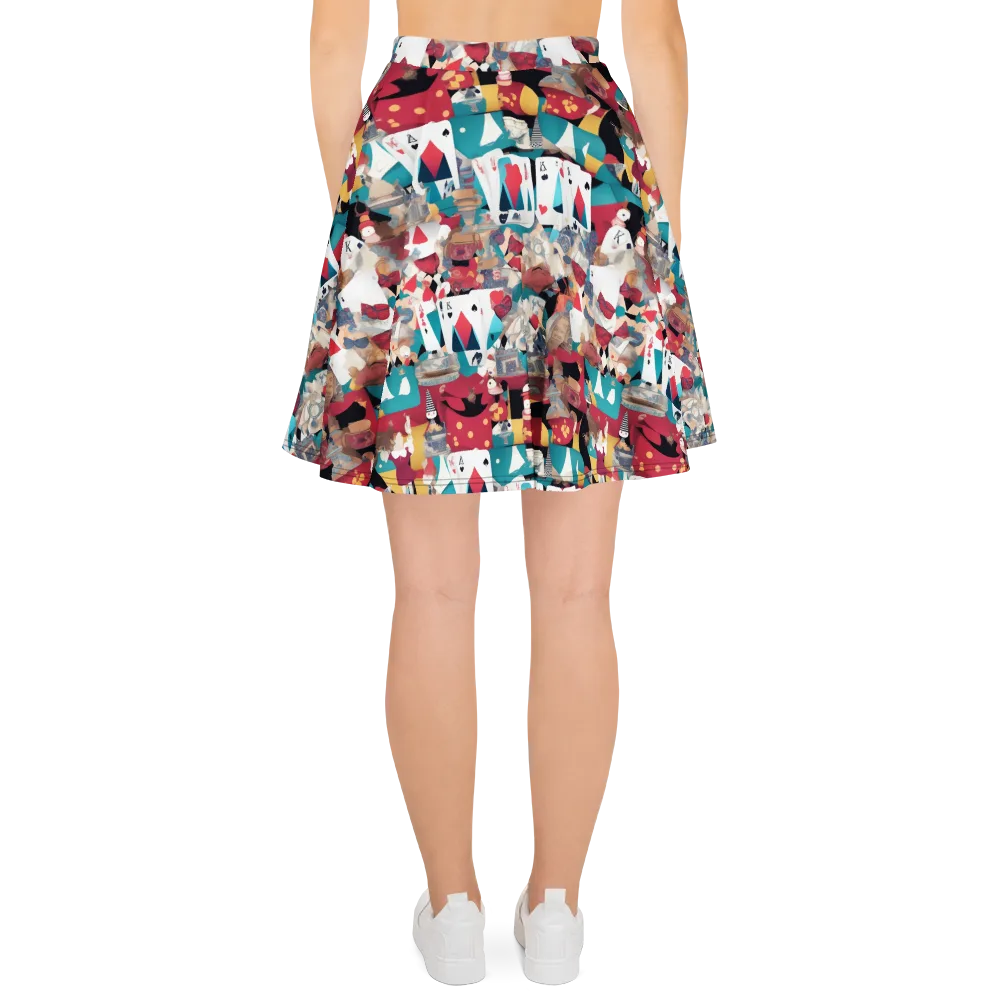 Carnival Solitaire on Skater Skirt — Back