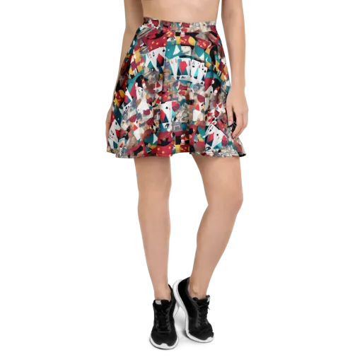 Carnival Solitaire on a Skater Skirt