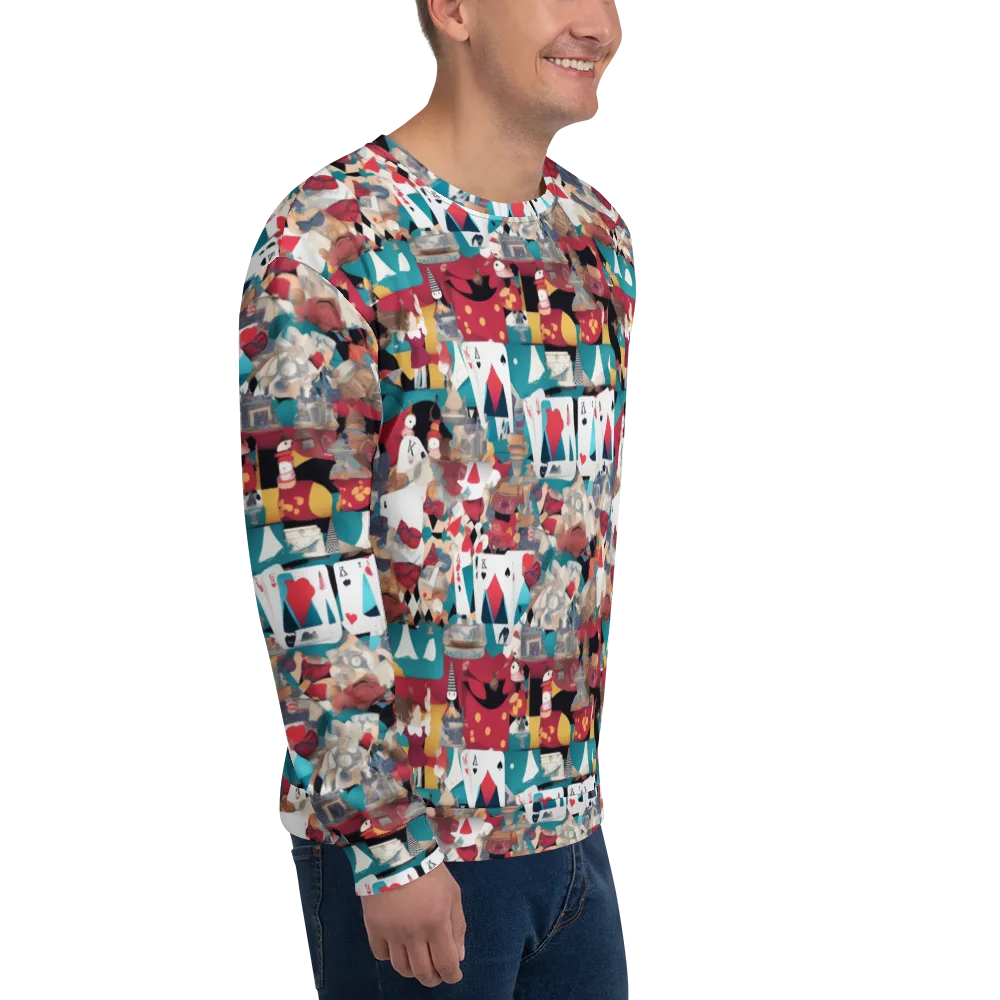 Carnival Solitaire on Sweatshirt — Right Front
